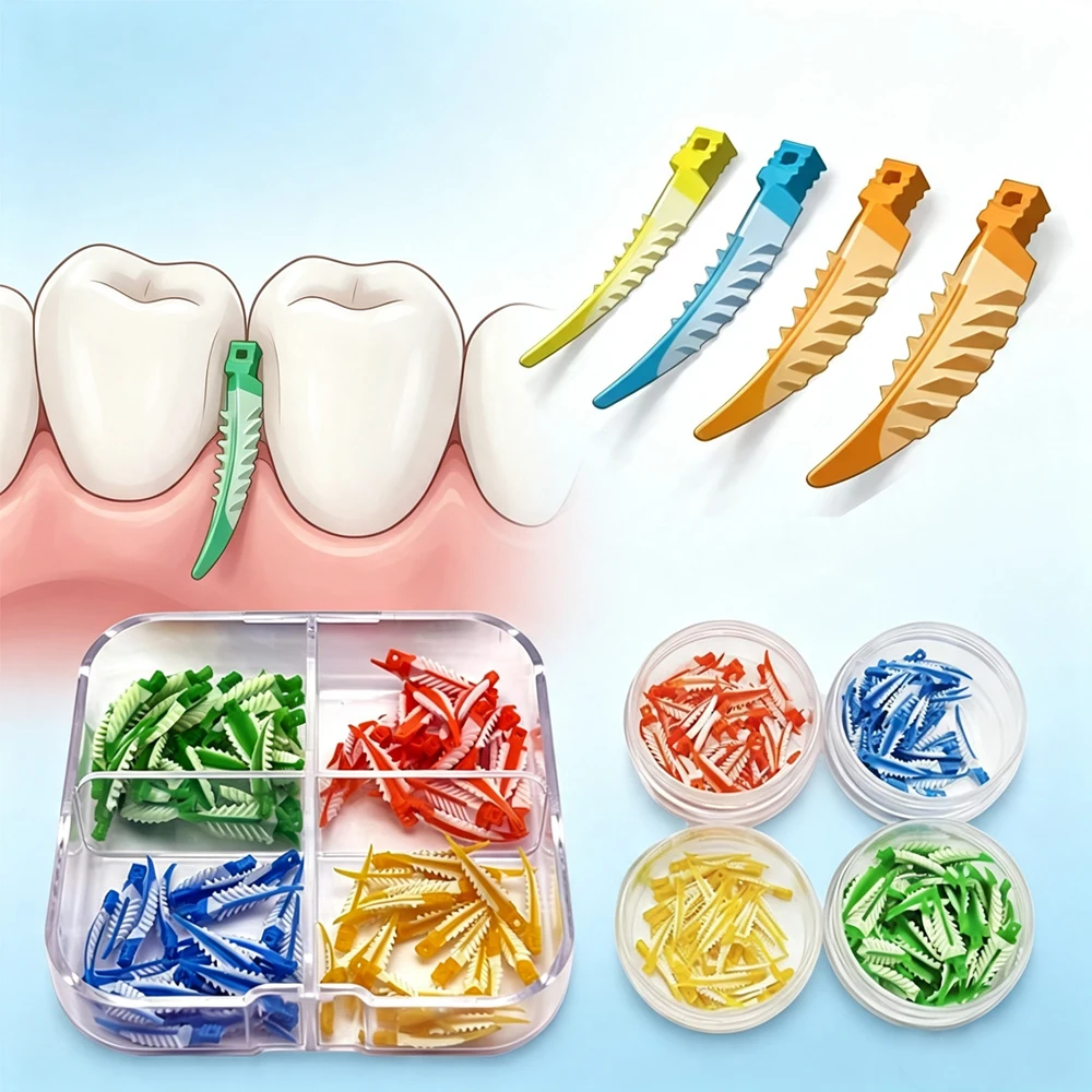 New Silicone Adaptive Interdental Wedges Composite Sealing Wedges for Cavity Preparation Tooth Restoration