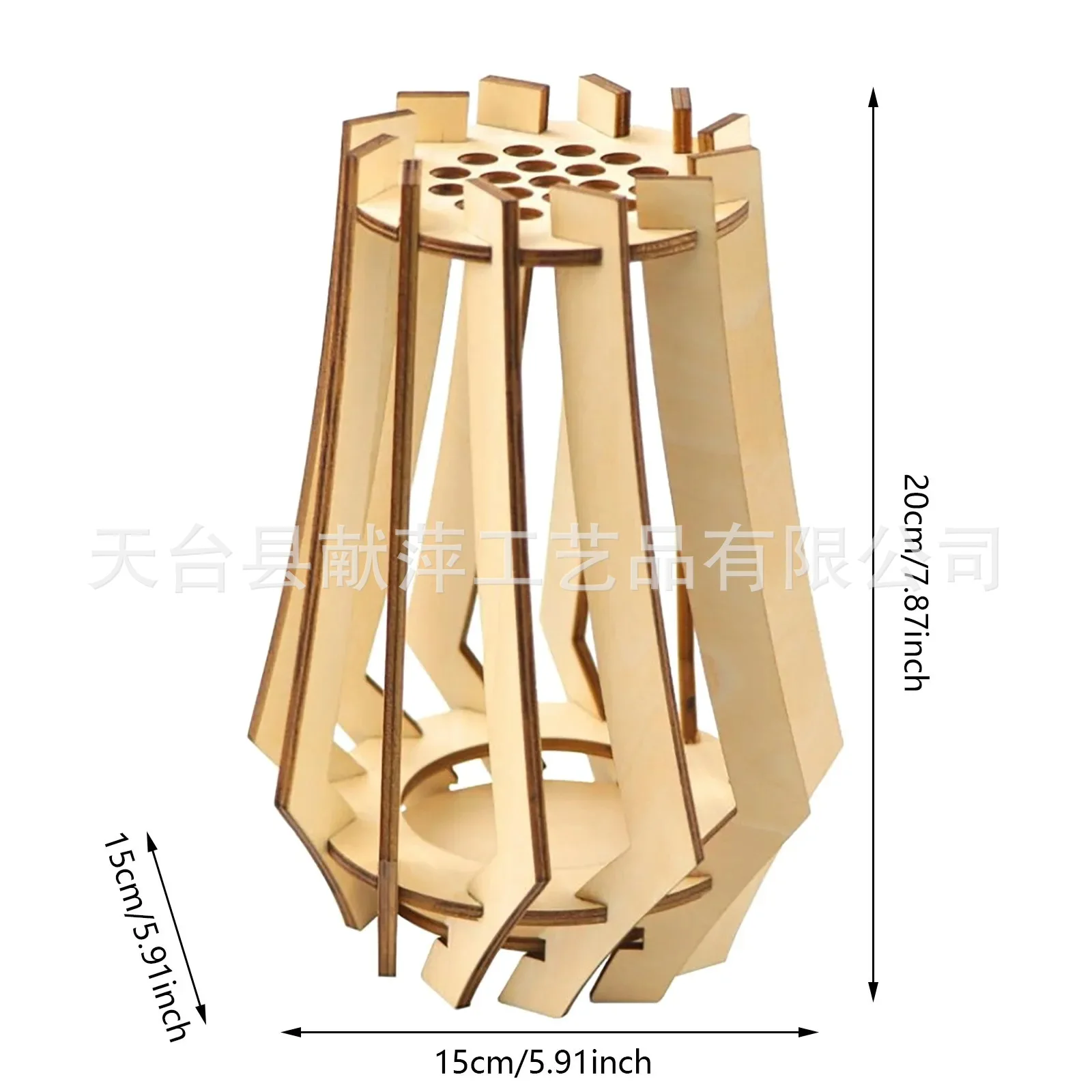 Creative Home Decoration Wooden Desktop Flower Arranging Dried Pot Bouquet Office Craft Space Saving Design Elegant