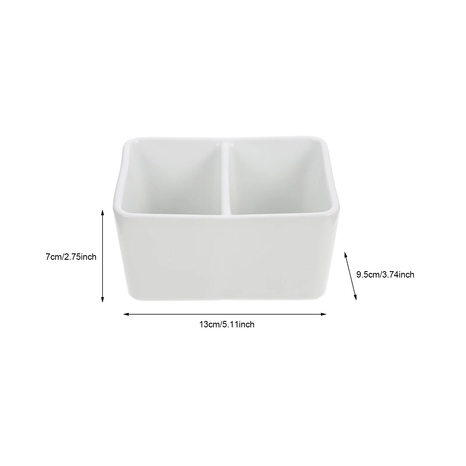 Sturdy Ceramic Ink Dish Large Capacity Pen Washing Tray Portable Calligraphy Painting Brush Ink Storage Container