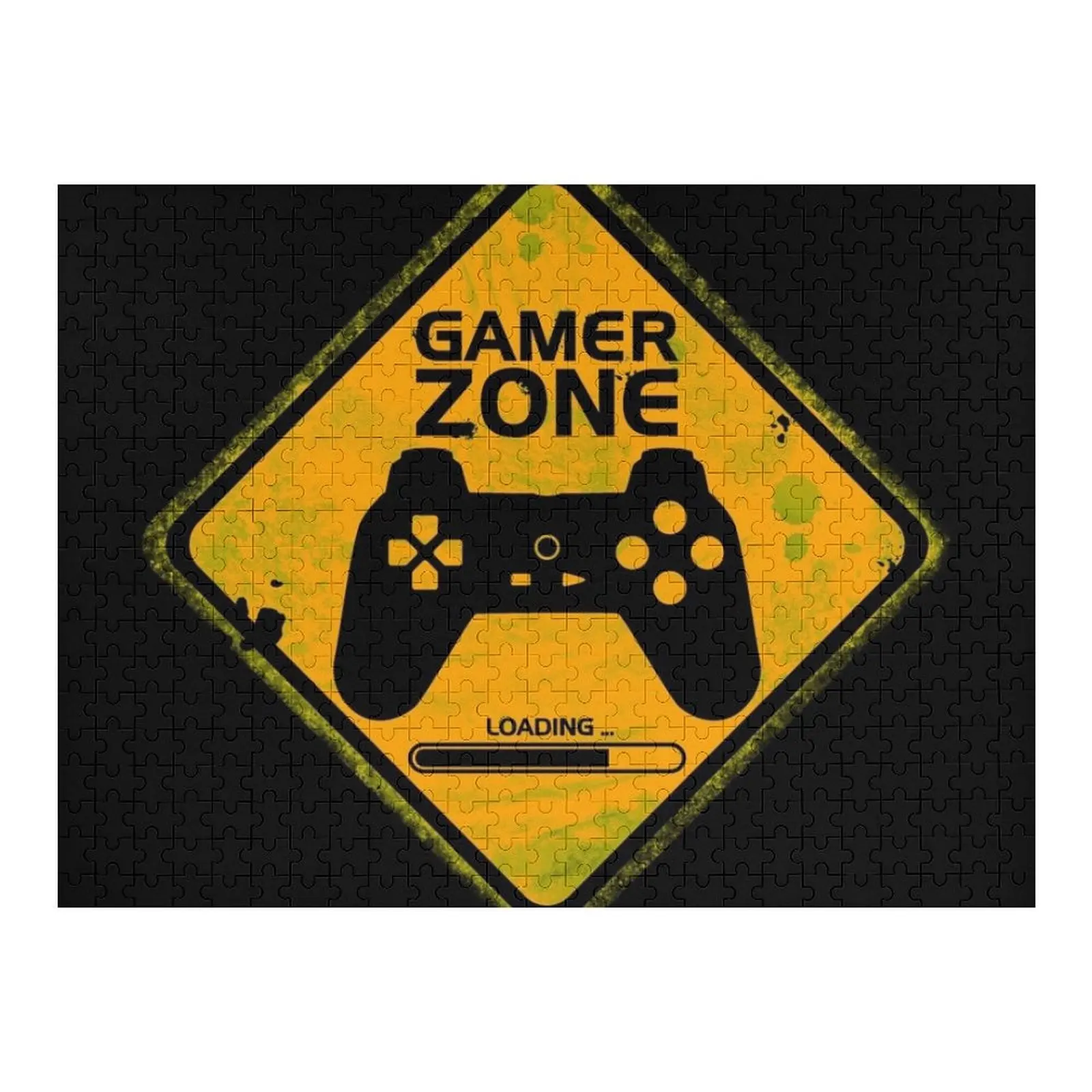 

Знак зоны геймера, головоломка, деревянные коробки, индивидуальное имя, детская игрушка с персонализированной фотографией, настраиваемый подарочный пазл