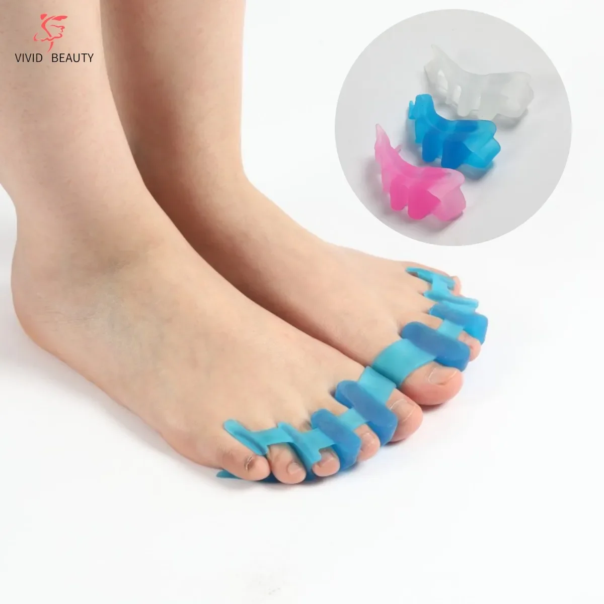 

2Pcs Gel Toe Separators Toe Protector Spacers to Correct Bunion Plantar Fasciitis Claw Overlapping and Hammer Toes