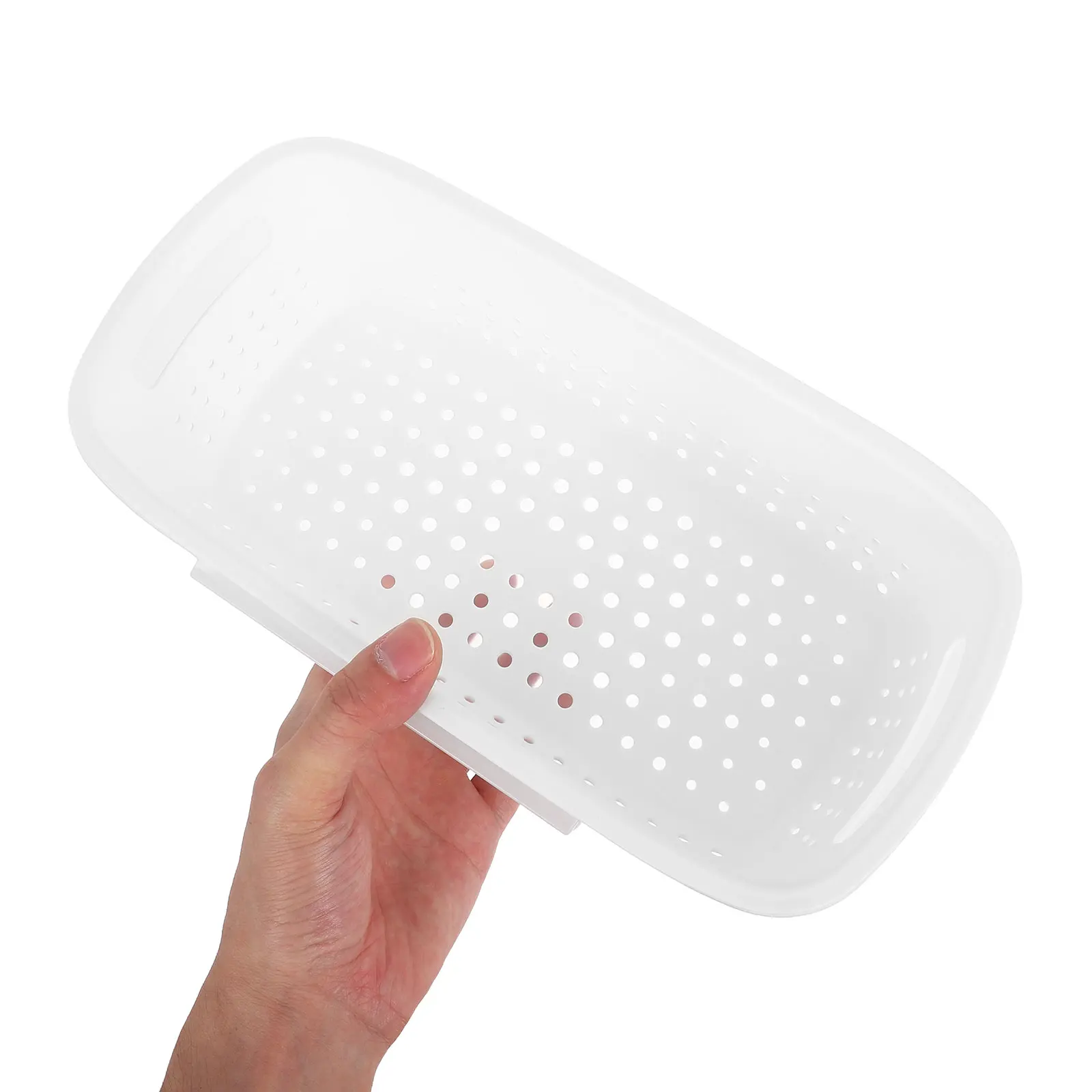 

Double Layer Colander Basket Fruit Washing Bowl Strainer Cleaning Drain with