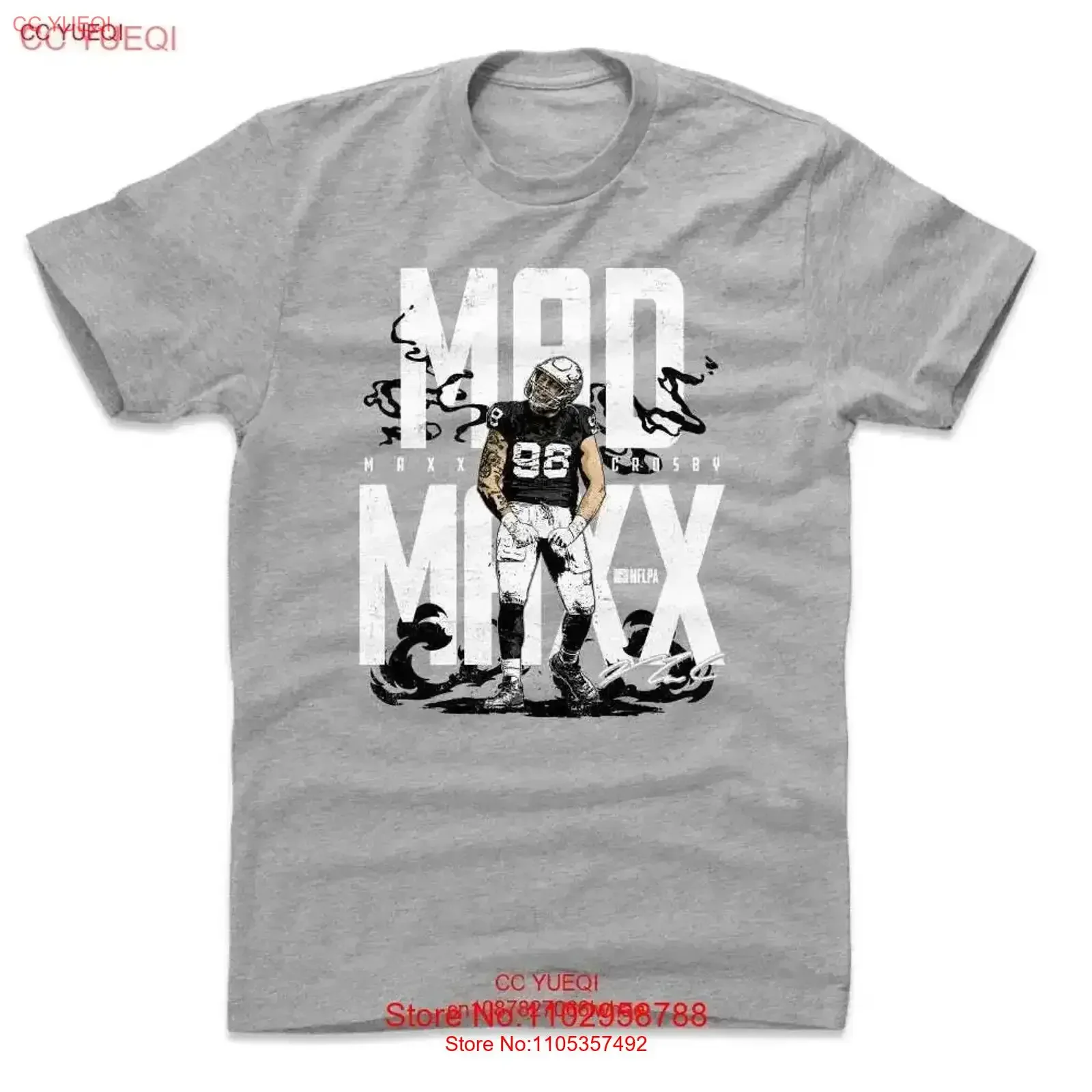 Maxx Crosby Mad T Shirt Multicolor Full Size vintage Washed Breathable Slightly Casual Comfortable Top For Everyday Wear