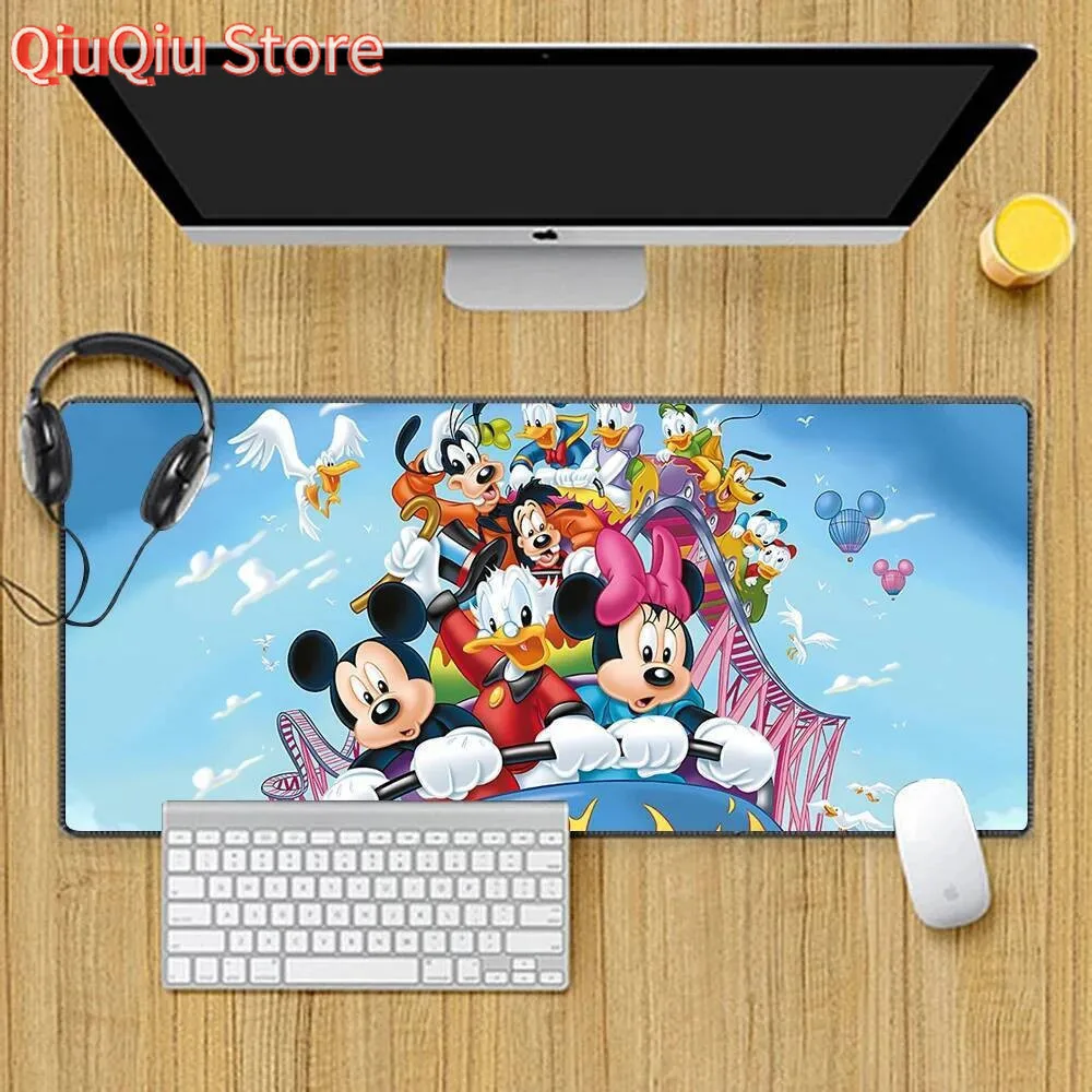 

Mickey mouse Mousepad HD Printing Computer Gamers Locking Edge Non-slip Mouse Pad XXL90x40cm Keyboard PC Desk Pad-zb6698