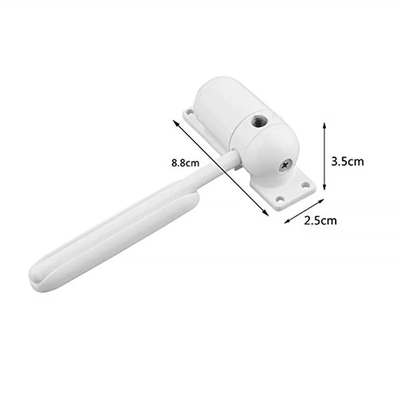 Mini White Auto Closing Adjustable Mini Gate Screen Surface Fire Rated Spring Door Closers