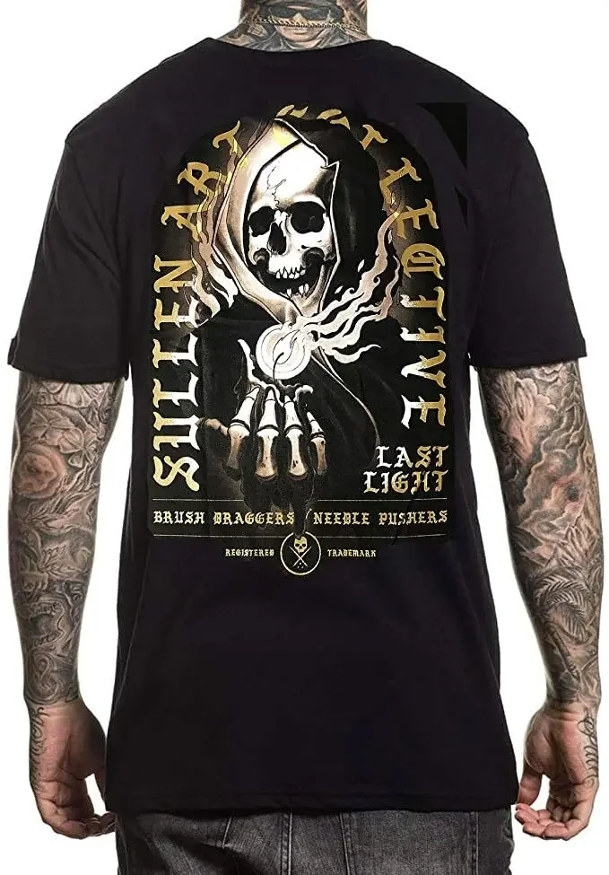 Футболка Sullen Last Light Grim Reaper Skeleton Death Gothic Art Tattoos SCM2865