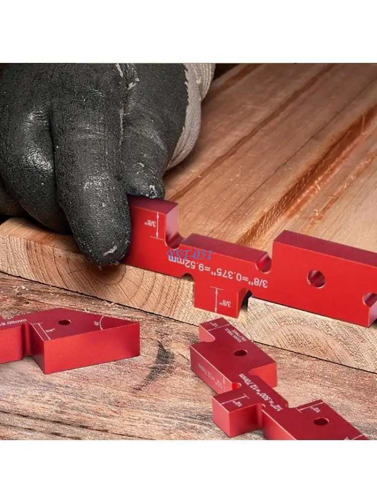 

E15A 14Pcs Router Table Setup Bar Aluminum Setup Blocks Woodworking Set Up Blocks
