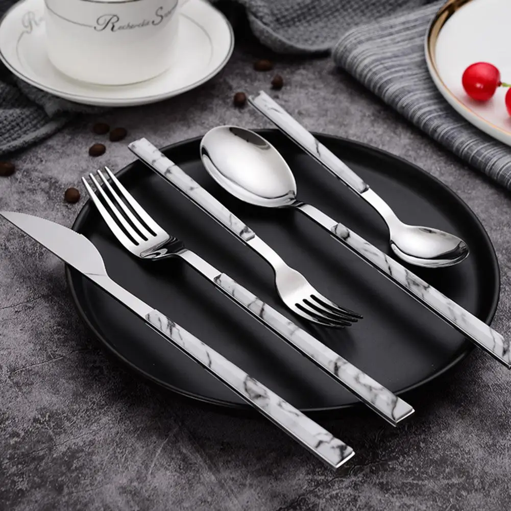High-end Wheat Palace Stainless Steel Cutlery Set Complete Tableware Holiday Decoration Wedding Gift Spoon Fork Public Series