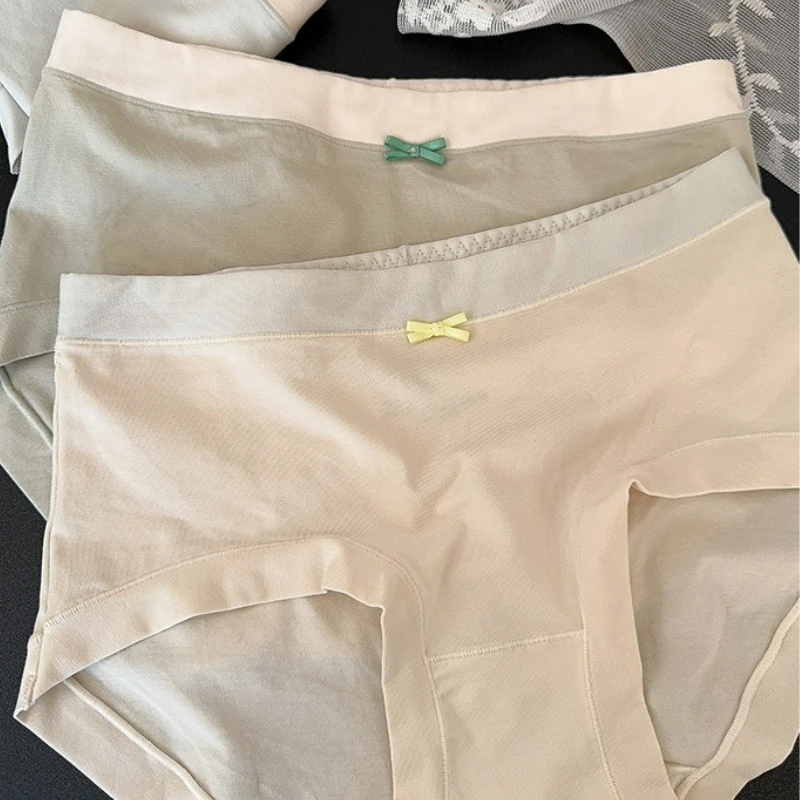 Women Ladies Briefs Soft Comfortable Antibacterial Triangle Pants Seamless Mid-Waist Hip Lifting Comfortable Underpants New