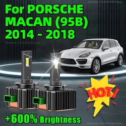 LED Headlight 30000LM Upgrade Bulb With Fan Canbus D3S CSP Chip Car Light For PORSCHE MACAN 95B 2014 2015 2016 2017 2018