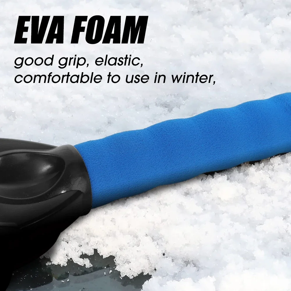 Car Windshield Snow Removal Shovel Auto Ice Scraper Window Cleaning Tool Quick Clean Glass Brush for All Cars Automotive Parts