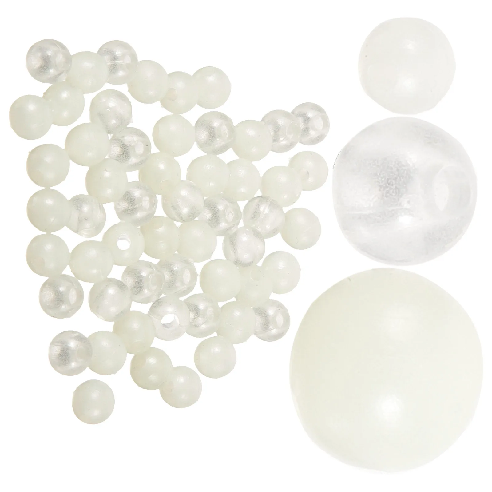 

300Pcs Night Fishing Lure for Sea Lake River Fishing Beads Reusable Lure Beads For Sea Lake River Round Soft Bait