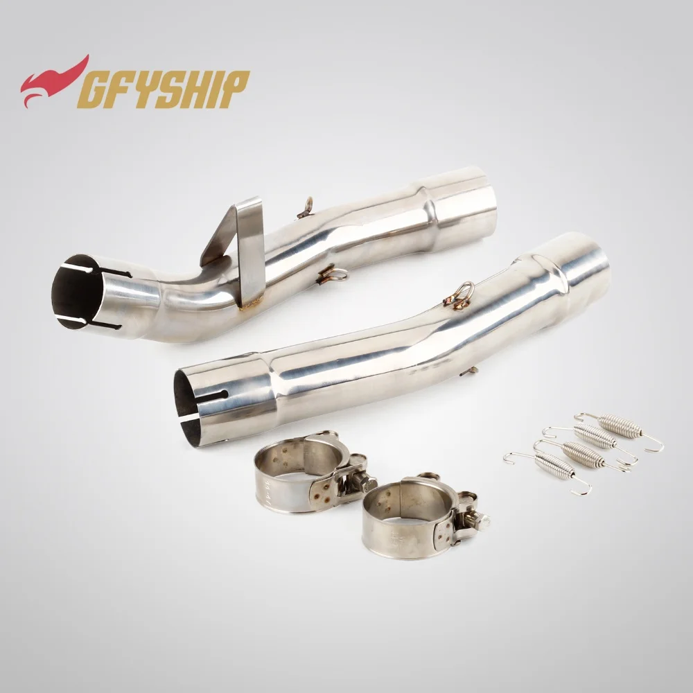 Motorcycle Exhaust Middle Link Pipe Slip-on For YAMAHA FJR 1300 2001 2002 2003 2004 2005 2006 2007 2008 2009 2010 2001-2020