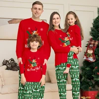 Christmas Family Matching Outfits Pajamas Family Look Clothing Sets Cartoon Print Father Mother Kids Baby Xmas Sleepwear Pyjamas 6