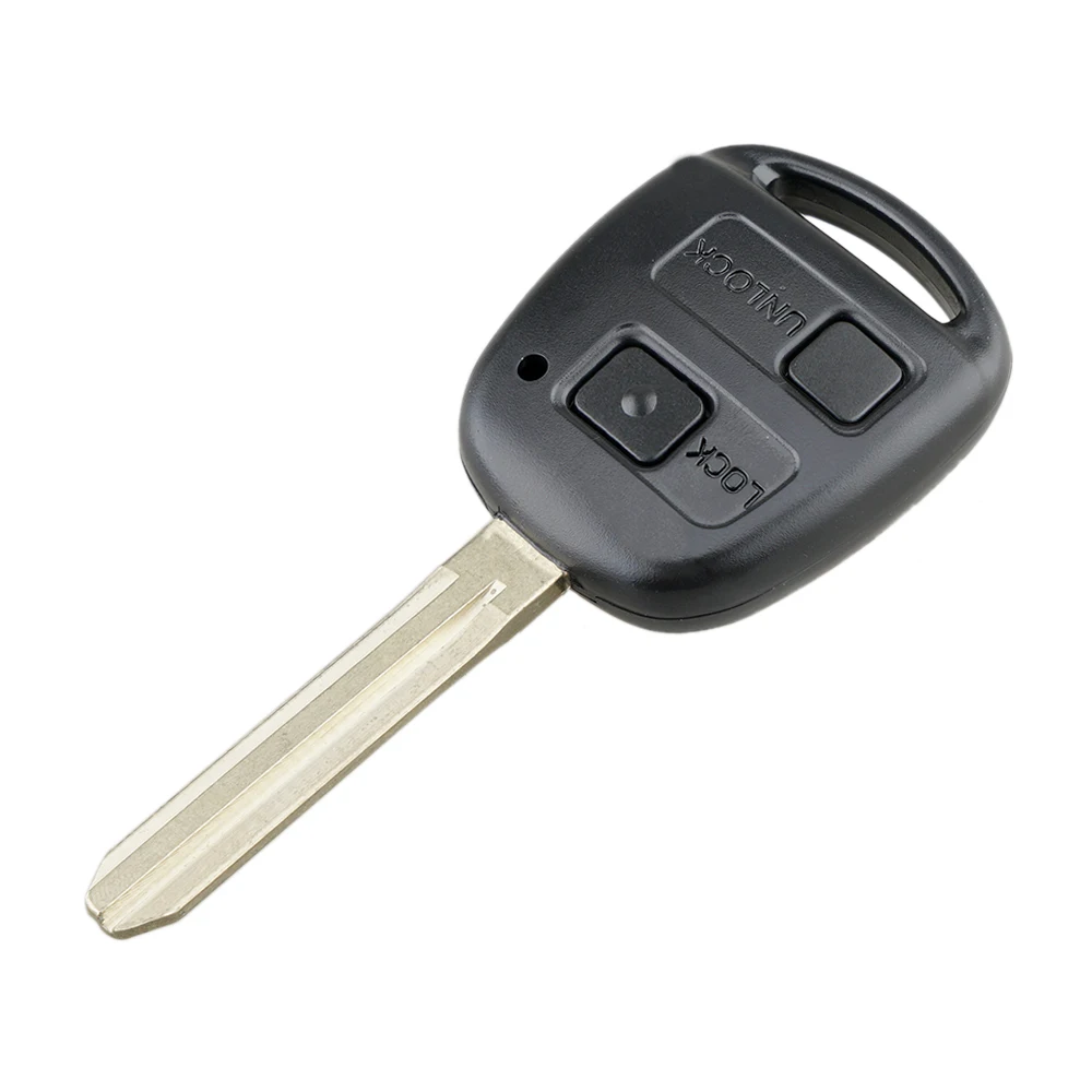 2 Buttons Car Remote Key Fob Case Shell Fit for Toyota Kluger Avensis Tarago 2003-2010 433Mhz Key Cover 4D67 Chip TOY43 Blade