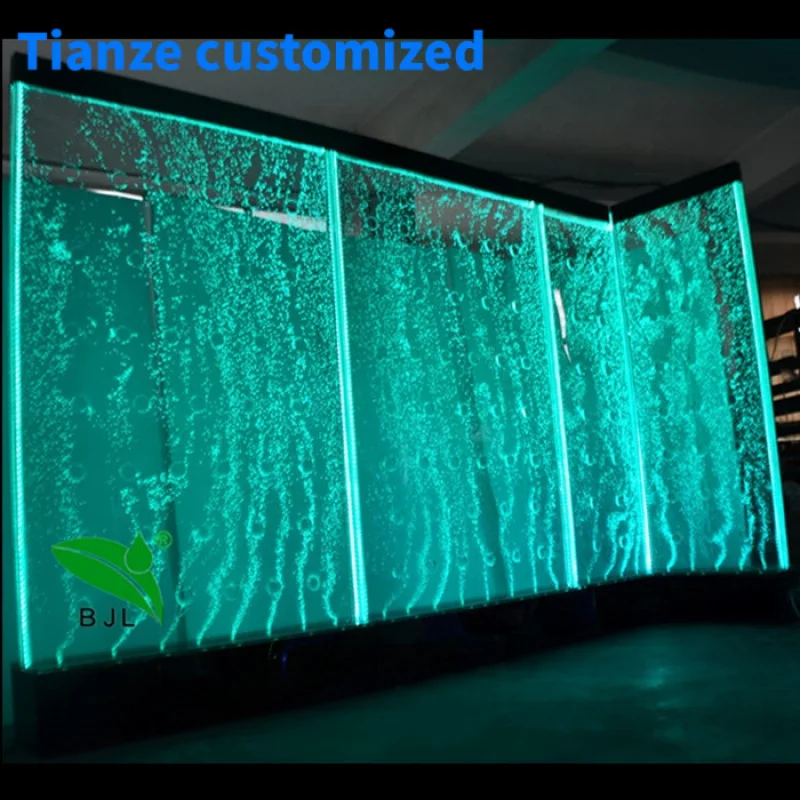 (customized)Customer made LED Bubble Water Feature Wall Acrylic Screens & Room Dividers