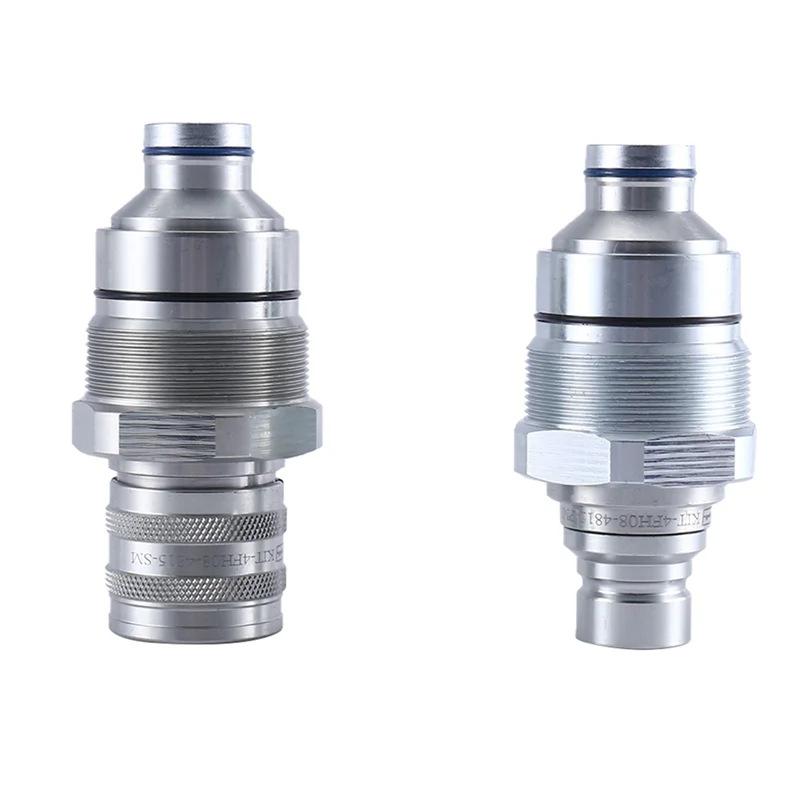 

AU04 -Male Female Flat Coupler Kits Hydraulic Quick Coupler For Bobcat Kubota Tractor Excavator Loader 7246802 7246799