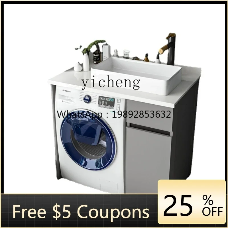 WW  Washbasin Integrated Combination Balcony Washing Machine Pool Custom Corner Cutting Wash Wardrobe