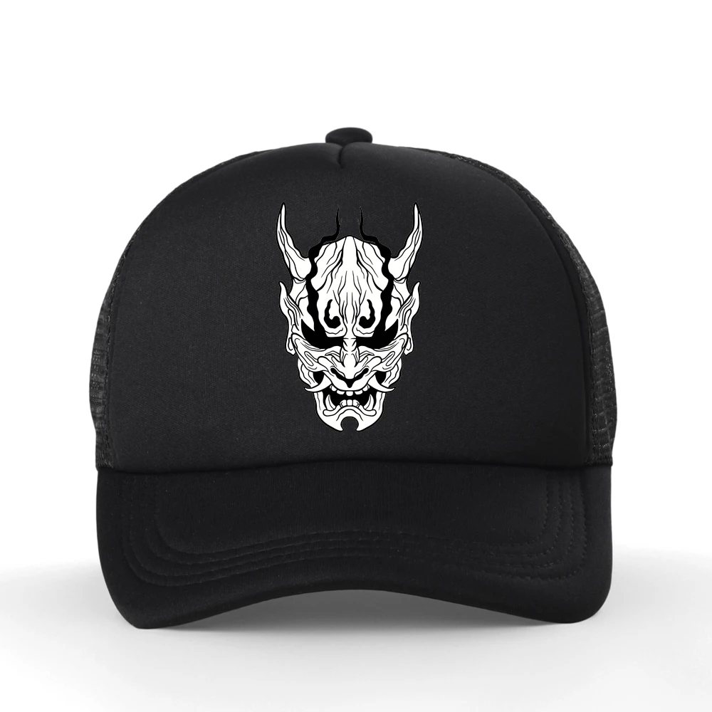 

Devil Graphics Baseball Cap Men Fashion Outdoor Adjustable Summer Mesh Breathable Trucker Hat Sports