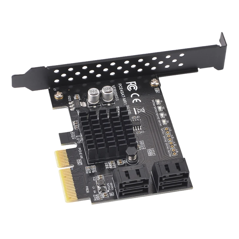 Marvell 88SE9230 Chip SATA/PCIE Raid Controller SATA PCIE SATA Raid Card PCI-E SATA Raid PCI Express 4X with Low Profile Bracket