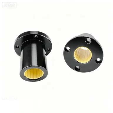 Flanged Linear Ball Bearing LMFUU Aluminum Plastic Housing Linear Motion Bearing LMF10UU-50UU