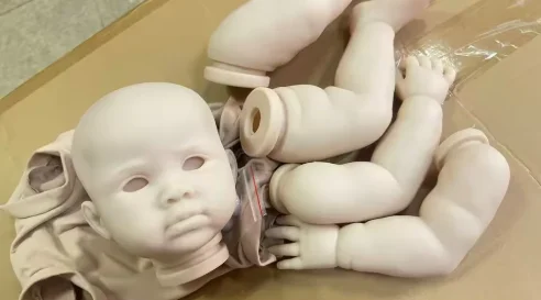Kits de muñecas sin pintar EGO de 23 pulgadas, Reuben de Mayra Garza, piezas de muñeca DIY con ojos