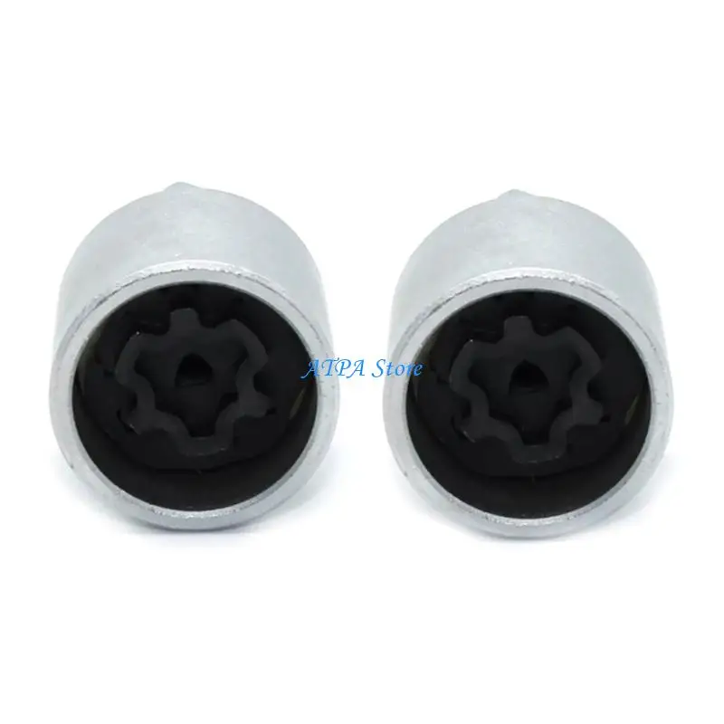 

U13C 2 Piece Anti Theft Wheel Nut Socket Set 17mm Steel Construction Security Locking Tool Suitable for Vehicle Maintenance