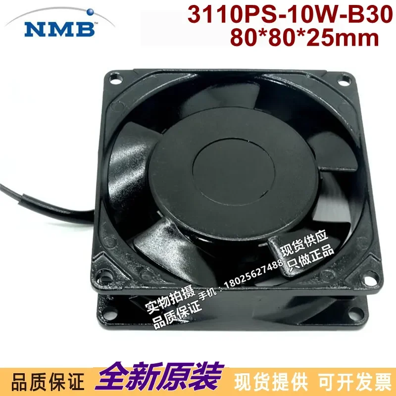 for NMB 3110PS-10W-B30 AC Fan 100V 6/5W 80x80x25mm Original Imported Aluminum Frame Cooling Fan