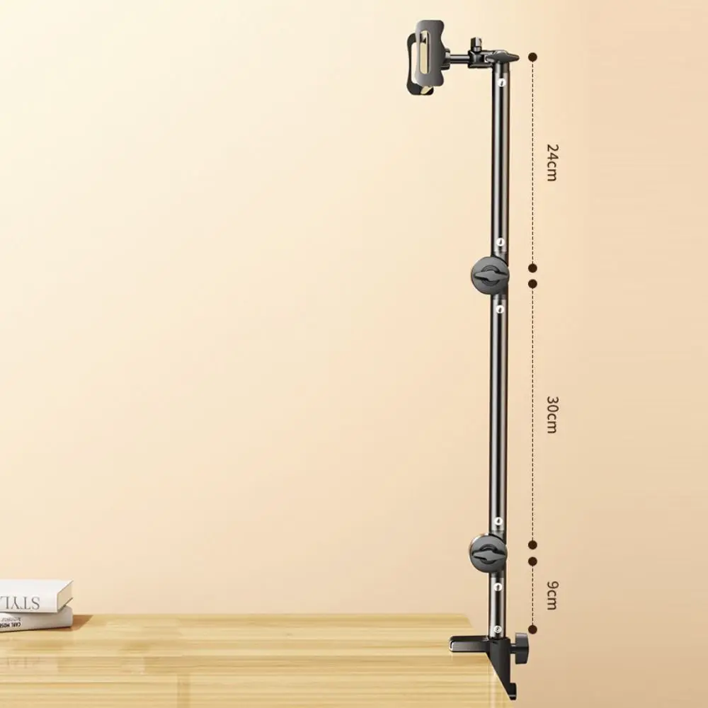 

Multi-Angle Alloy Desktop Mobile Phone Holder Adjustable Flexible Folding Cantilever Bracket 360° Rotation Tablet Holder Bedroom