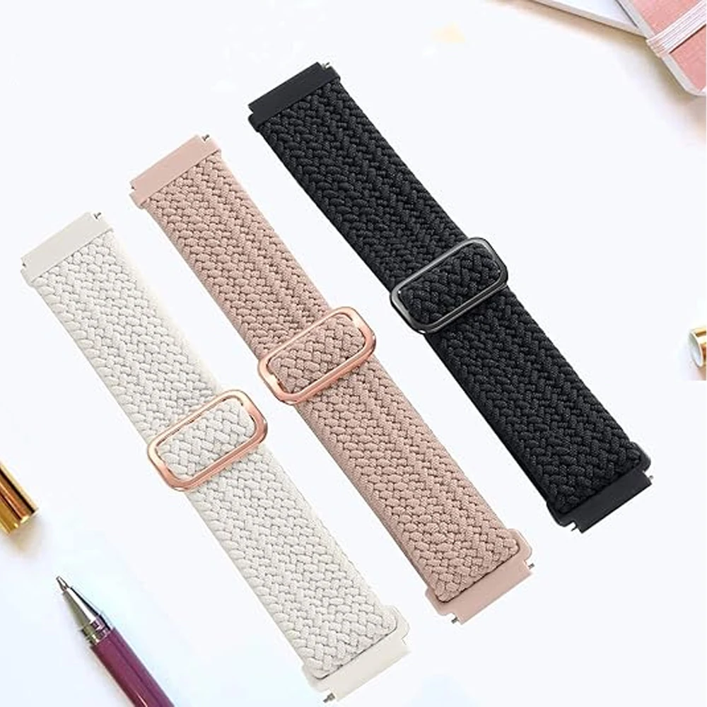 Band for Amazfit Balance GTS 4 mini/2/2e/3/GTR 4/2/3/Pro accessories Nylon braided correa bracelet amazfit bip 20mm 22mm straps