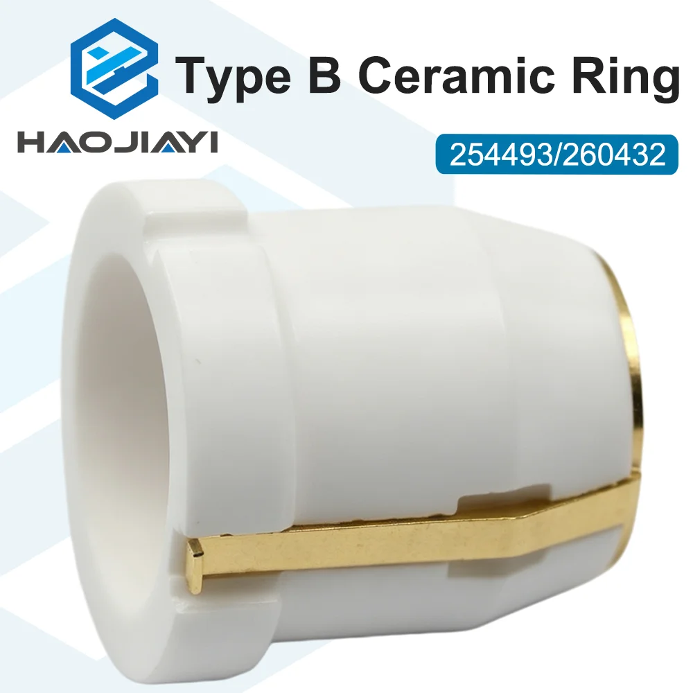 Type B Ceramic Ring for Trumpf Laser Cutting Head Replacement Part P/N 254493 260432 Nozzle Holder Consumable