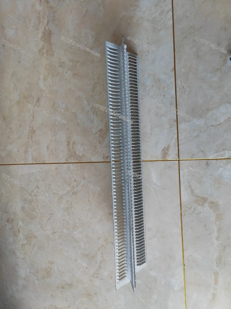 500mm1500W Airfoil Aluminum Fin Electric Heating Tube X Type Heater Heater Skirting Line Double Head Outlet Single Gear