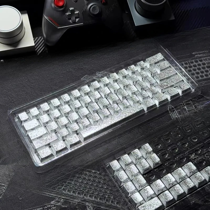 Crystalline ice caps, highly metallic peripherals