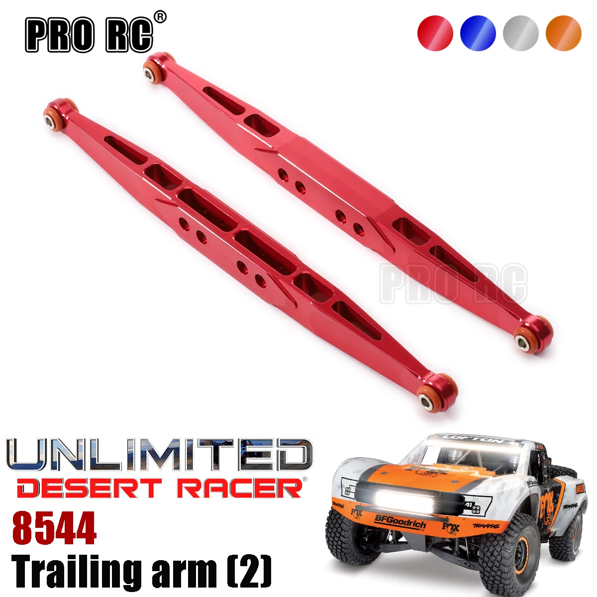 

2Pcs 8544 Aluminum Trailing Arm Rear Lower Linkage for Traxxas 1/7 Unlimited Desert Racer UDR 85076-4 850086-4 RC Car Part