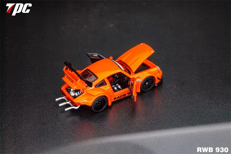 

Предзаказ: Модель автомобиля TPC 1:64 RWB930, полностью открывающаяся, металлический оранжевый цвет, литая под давлением, миниатюрная, для подарков