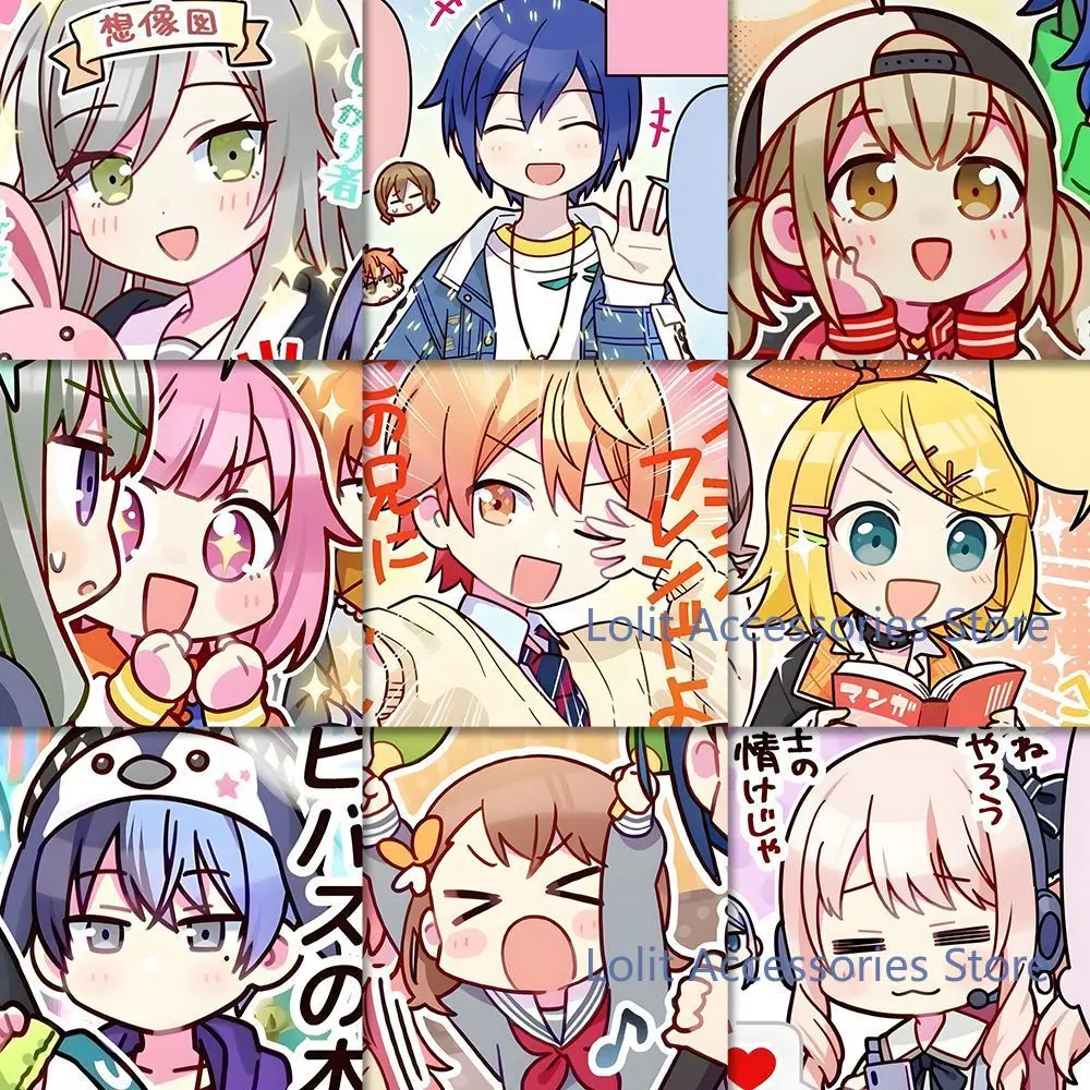 Shinonome Akito Aoyagi Toya Tenma Tsukasa Yoisaki Kanade Project Sekai Tablet Cell Phone Stickers Book Desk Pencil Case Stickers