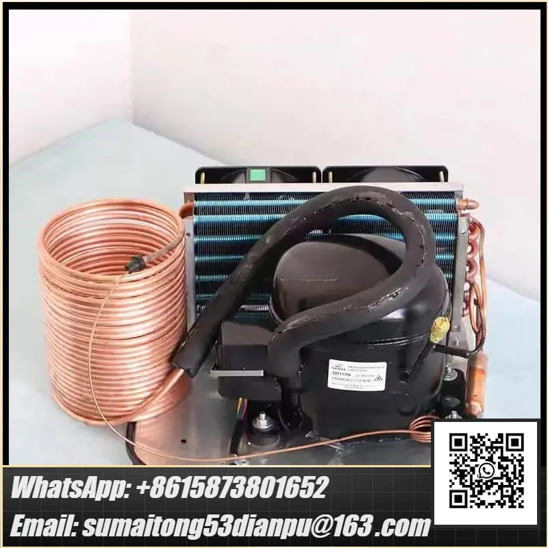 Cooling Capacity 52W-R600a 220V Small Chiller Unit 220V Refrigeration Cycle Water Micro Refrigeration Compressor