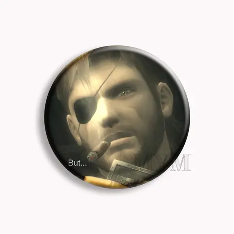 Metal Gear Solid Raiden Venom Snake Anime Knappnål Spelkaraktär Venom Katt Rolig Meme Brosch Badge Väskedekor Gamer Samla 8 best sales nålgift - №4