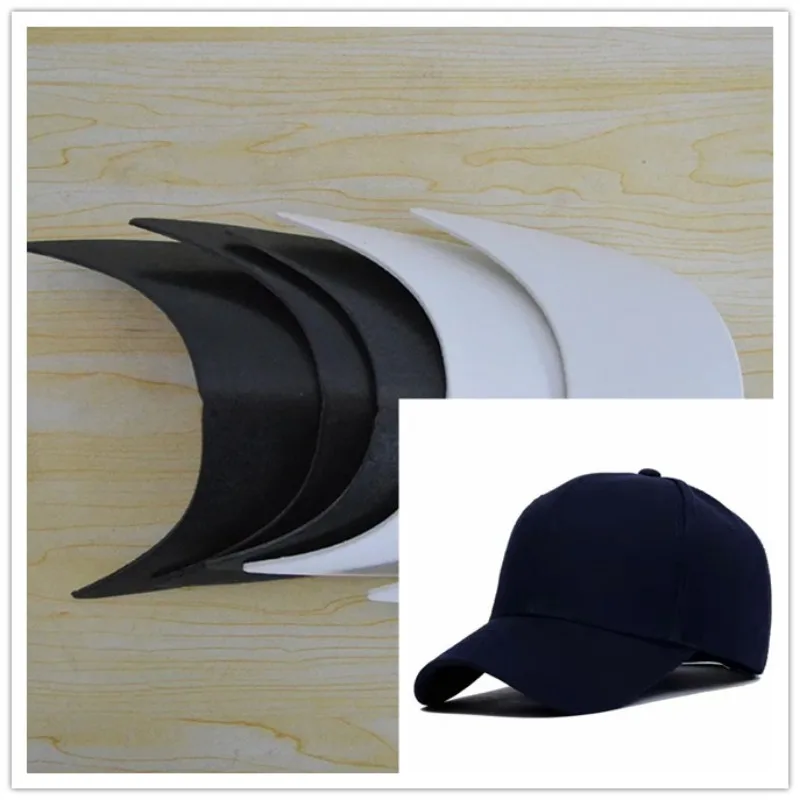 Different Size Plastic Hard Hat Brim 10 Pieces Visors for Baseball Caps