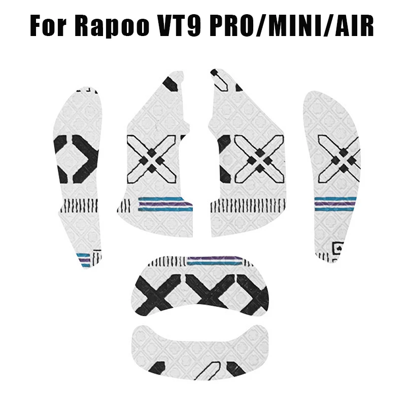 Липкая лента для мыши Rapoo VT9 PRO MINI AIR, нескользящая, потоотделяющая черная, для игр, электронных видов спорта