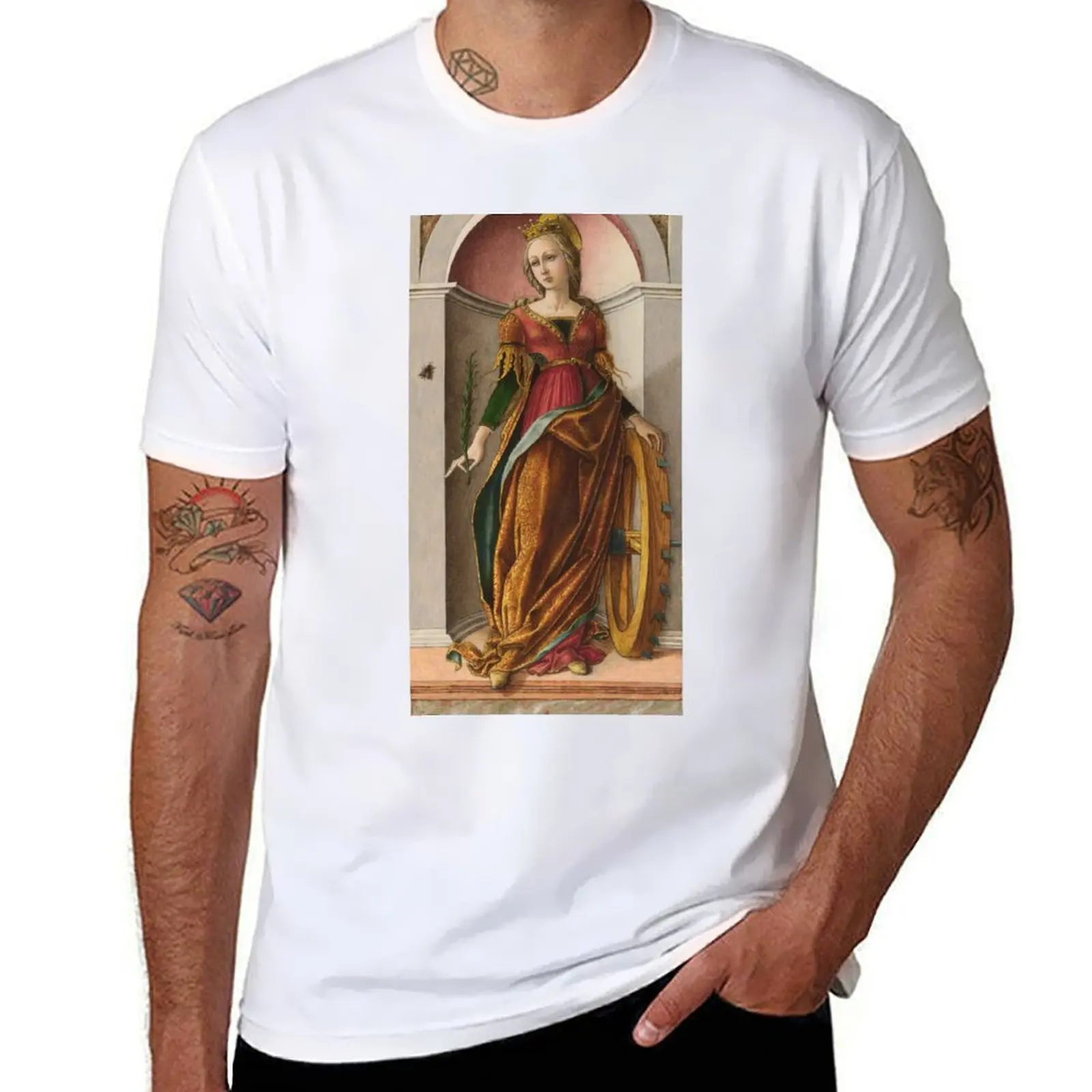 

Carlo Crivelli - Saint Catherine Of Alexandria T-Shirt man t shirts high quality luxury brand man tshirt T-Shirt