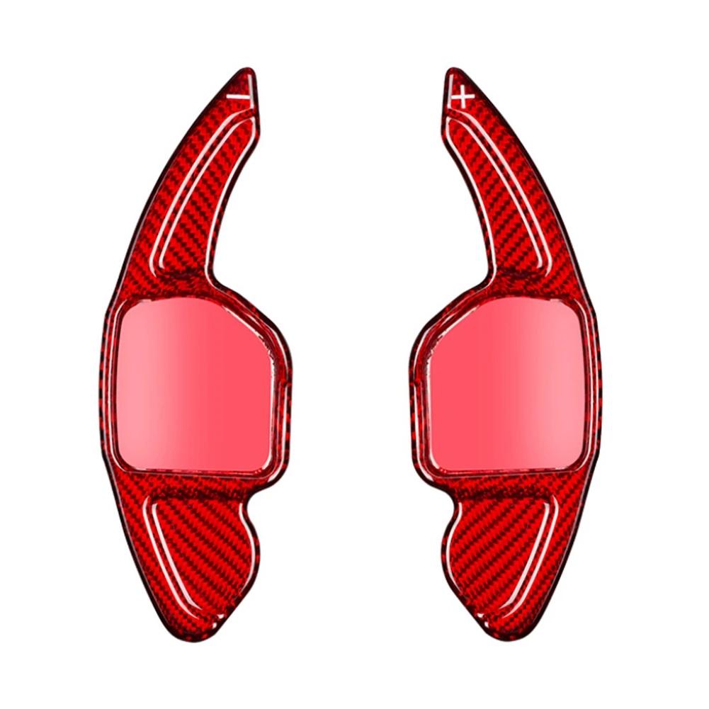 

Удлинитель переключения рулевого колеса из углеродного волокна для Audi A3 A4 A5 A6 A7 A8 Q2 Q3 Q5 Q7 TT, красные аксессуары