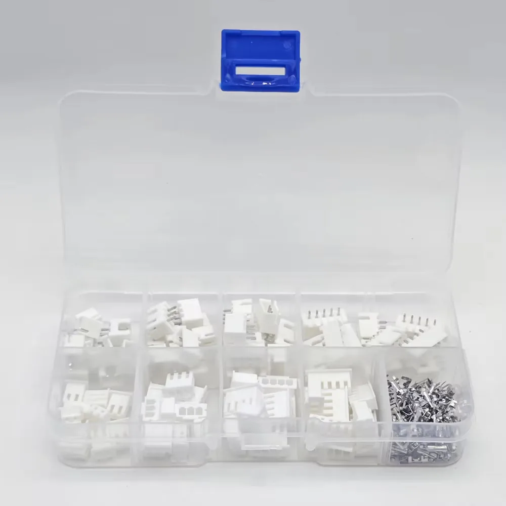 230pcs 40Sets XH2.54 2P 3P 4P 5P 2.54mm Pitch Terminal Male And Female Housing Pin Header JST Plug Connector Adaptor XH DIY Kit