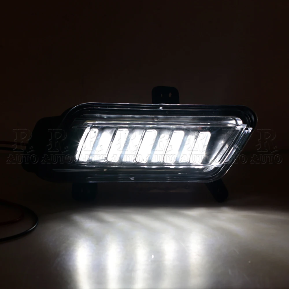 R-AUTO Car LED DRL Fit For LIFAN LF X50 Daytime Running Light Front Bumper Fog Light AAB4115100 AAB4115200 For Car High Quality