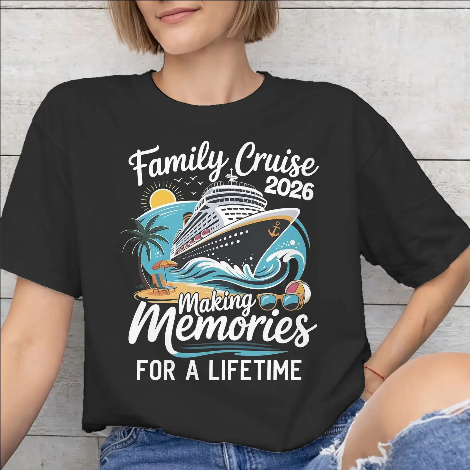 Men Women New Arrival Family Cruise 2026  T Shirt Tee Cotton Making Memories Together T-shirts Clothes