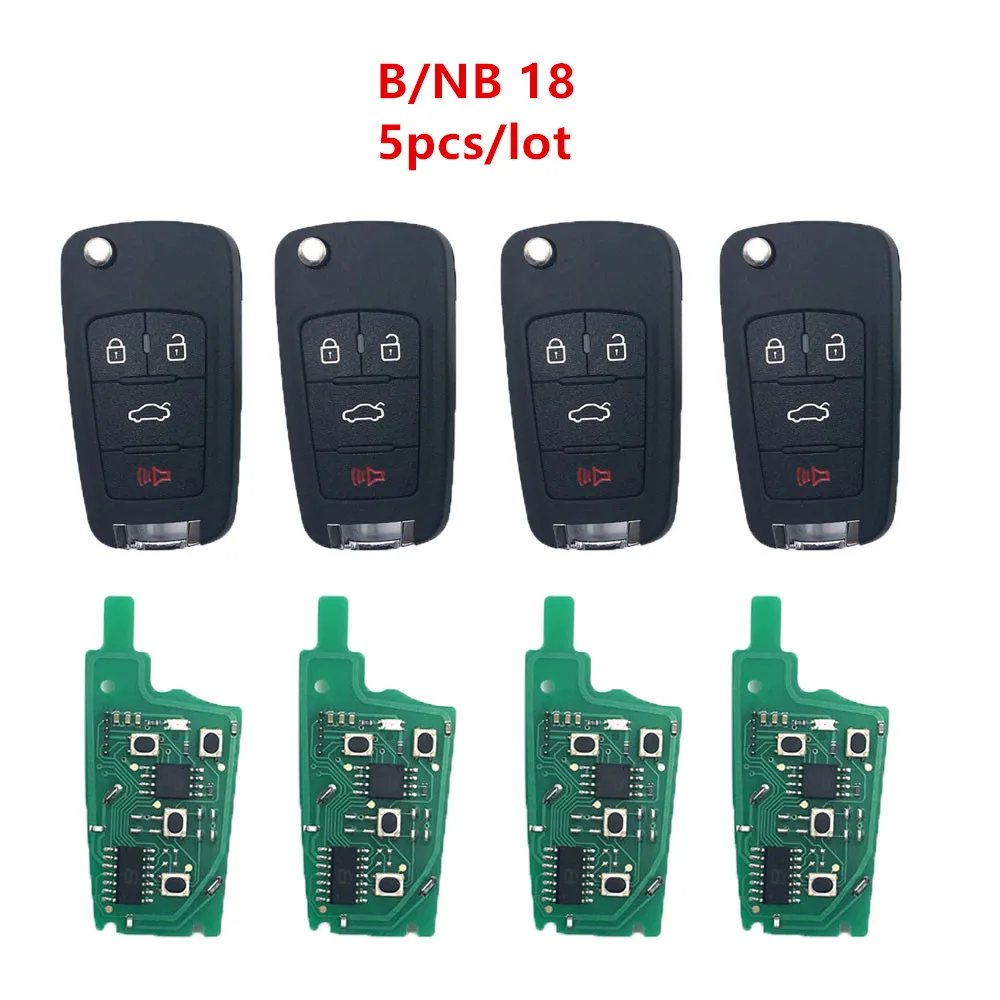 

5pcs/lot KEYDIY B18 NB18 Remote Car Key 4 Buttons for Buick KD900/KD-MAX/KD-X2 Key Programmer KD MINI B Series Remote Control