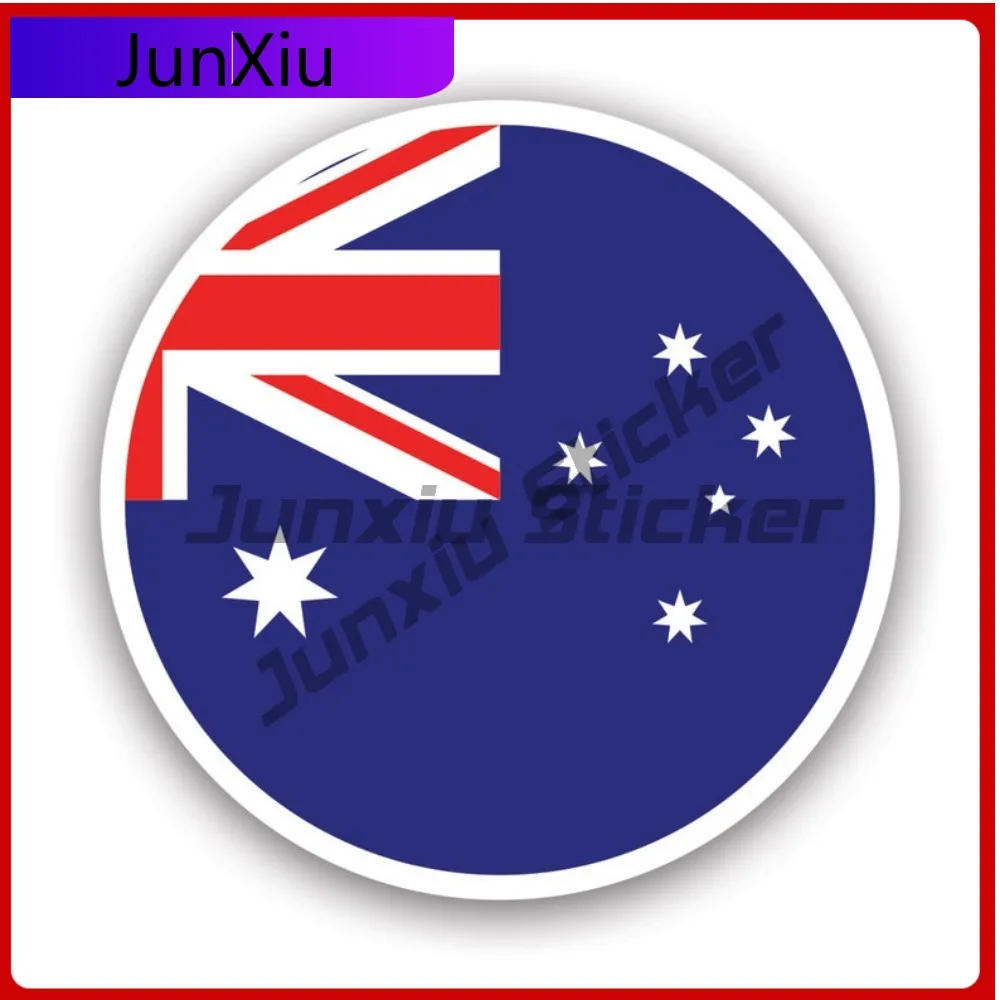 

Round Australian Flag Stickerwaterproof Outdoor Decalsaustralia Cute Bumper Waterproof Vinyl Decal For Car Windows And Fun