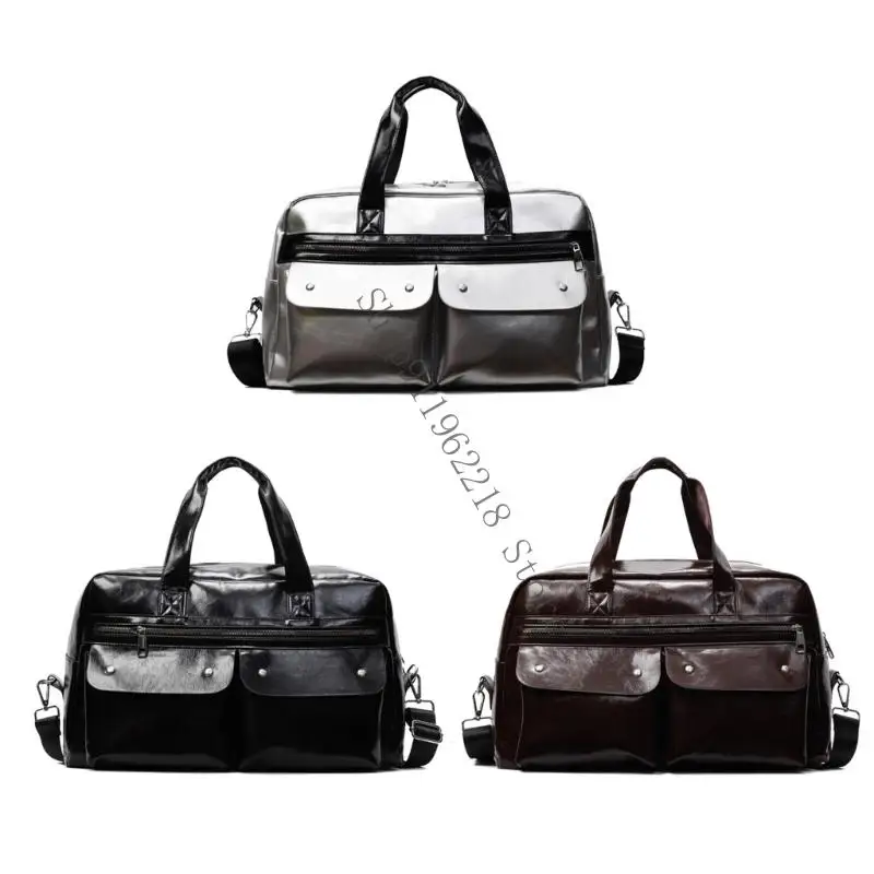 

Contemporary Travel PU Fitness Bag Multiple Sections For Organized Storage 066F
