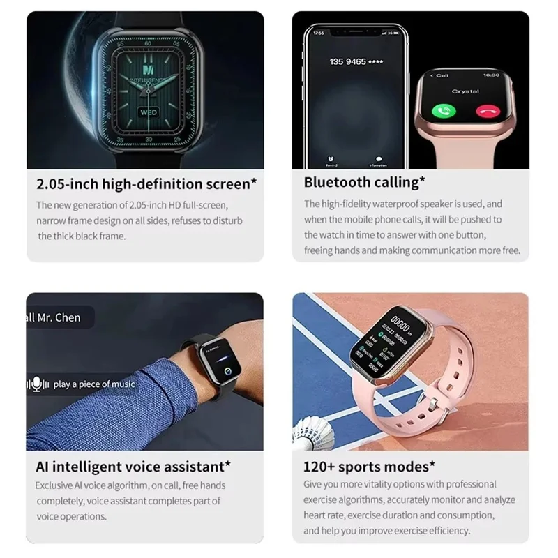 Montre intelligente étanche pour hommes et femmes, série Ultra 9, appel BT NDavid, suivi GPS, cadran de montre personnalisé pour Apple Watch, 2024