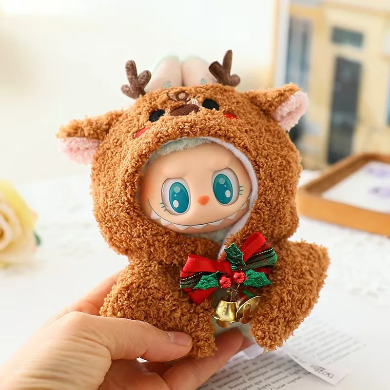 labubu Abbigliamento natalizio per bambini, set pupazzo di neve alce per anziani festa di Natale